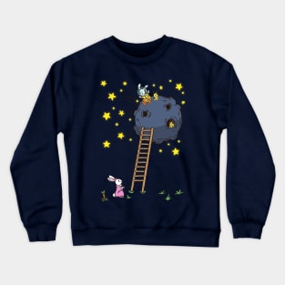 Rabbit on the Moon Crewneck Sweatshirt